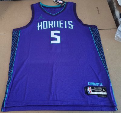 Maillot de Basket #5 Williams Hornets 23-24 statement Violet